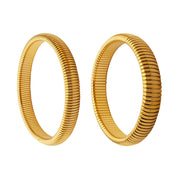 Elegant Stretch Coil Bracelet, Gold and Silver Plated, Flexible Spring Design, Fashion Jewelry for Women