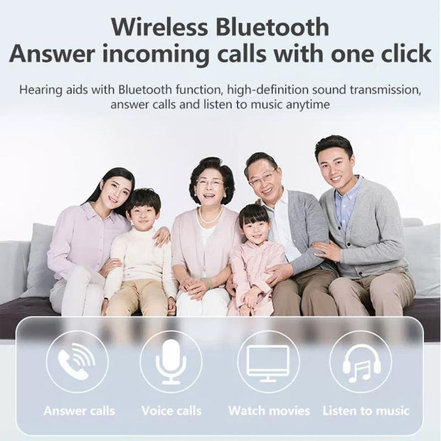Digital Channel Bone Conduction Headphones Hearing Aids Sound transmission Open Ear Bluetooth Audio Amplifier