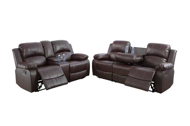 3Pcs Set Luxury Recliner Sofa Living Room Set Leather Reclining Sofa and Loveseat Chair Sets Living Room Furniture Sets Black Color Couches for (Copy)