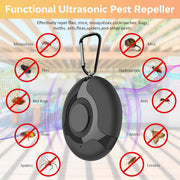 2024 Upgraded Ultrasonic Pest Repeller, 2 Pack Portable Ultrasonic Tick & Flea Repeller Electronic Pest Repellent Smart Ultrasonic Insect Mosquito Repellent  for Home House Garden Patio