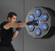 Music Boxing Machine Home Wall Mount Music Boxer Electronic Smart Focus Agility Training Digital Boxing Wall Target Punching Pads Suitable for Home Exercise.