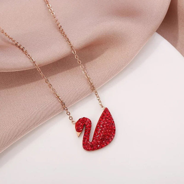 Pendant for Women Swan Pendant   Stainless Steel Necklace