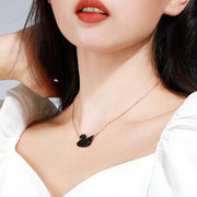 Pendant for Women Swan Pendant   Stainless Steel Necklace